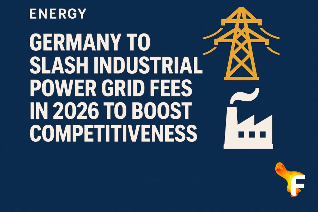 Germany Unveils €6.5B Grid Fee Cut for Industry Starting&nbsp;2026